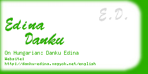 edina danku business card